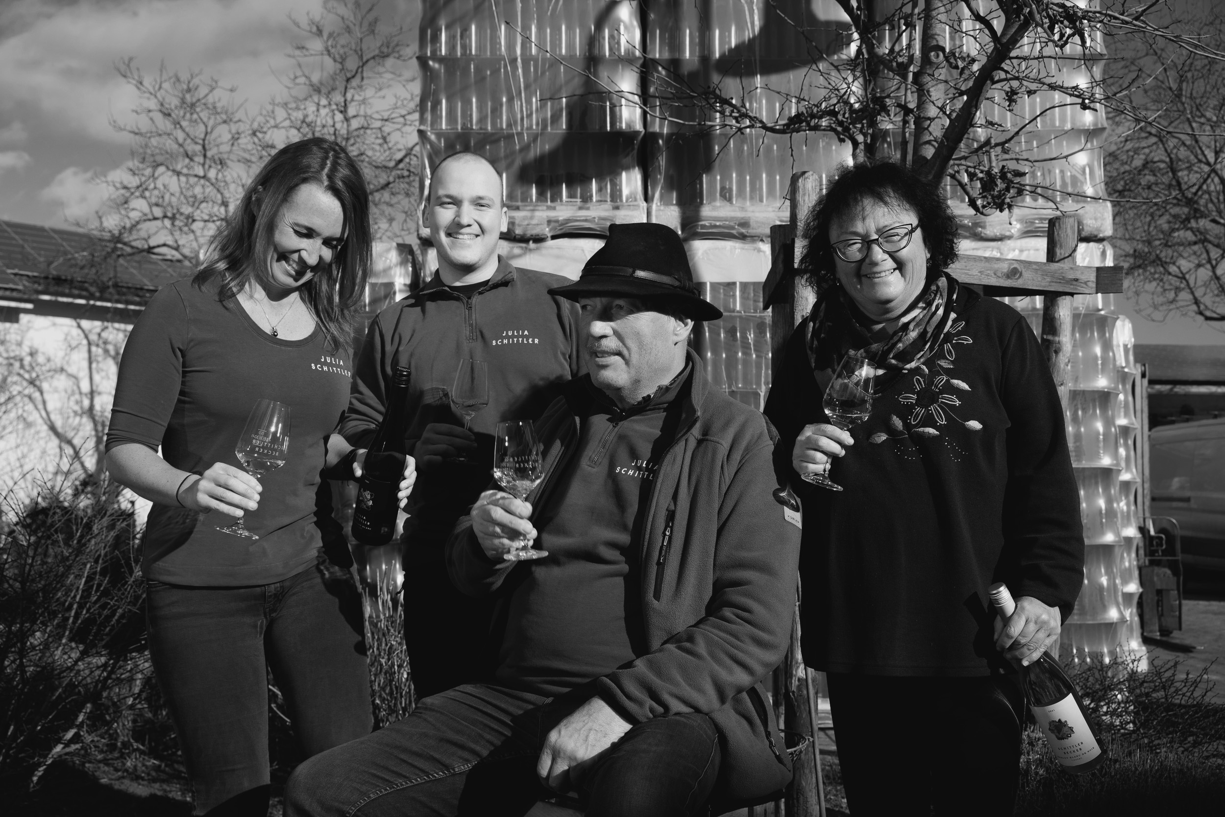 Julia, Simone, Dominik und Jürgen